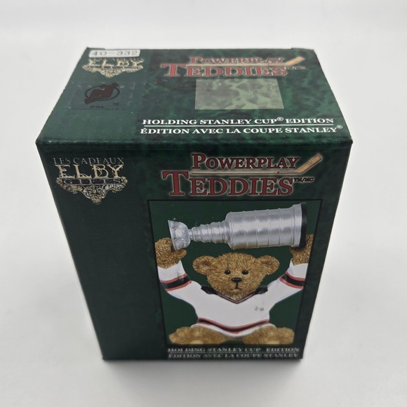 Elby Gifts Other - Elby Gifts Powerplay Teddies Holding Stanley Cup Edition New Jersey Devils Bear